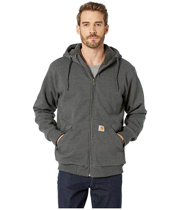 Carhartt TS3308M Men's Rain Defender Rockland Sherpa-Lined Full-Zip Ho ...