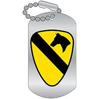 PINS- ARMY,001ST CAV DIV
DOG TAG