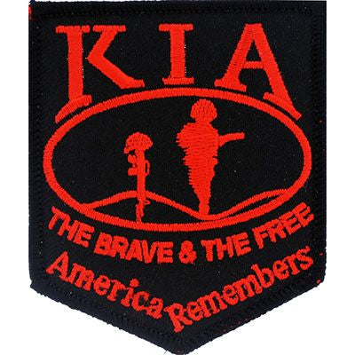 PATCHES: KIA HONOR FLAG BLK (3-3/8")