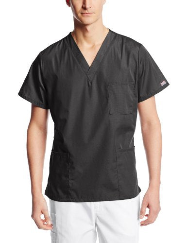 Cherokee 4876 Workwear Originals Unisex Scrubs Top V-Neck - Black