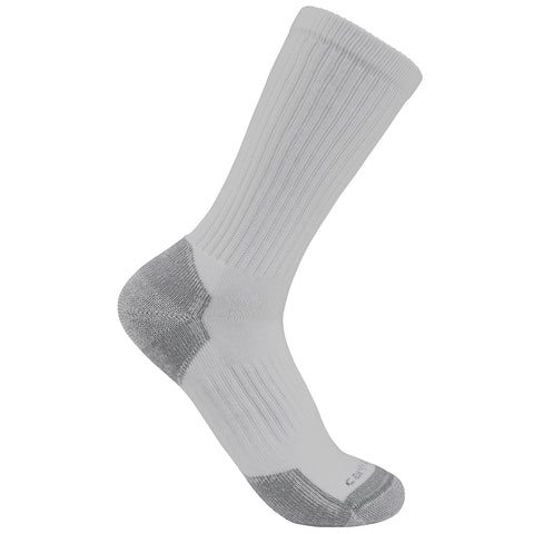 Carhartt Midweight Gray Cotton Blend Crew Sock 3-Pack Men's Gray Socks SC6203M