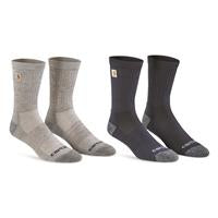 Carhartt SC9972 Carhartt Men's Midweight Logo Crew Sock 2 Pack