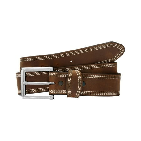 Justin C13909 Men S Triple Stitch Border Classic Belt Brown