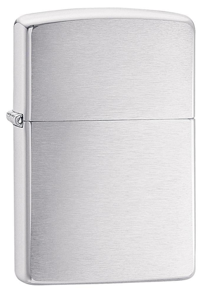 Zippo: Reg BrushedFin Chrome