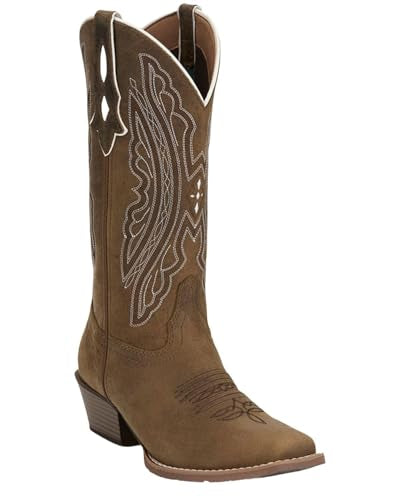 Justin GY2877 12” Taupe Water Buffalo Square toe