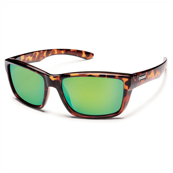 Suncloud Mayor 240737 Polarized Sunglasses - Tortoise / Polar Green Mirror