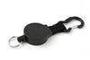 Key-bak Retractable Carabiner Key Reel With 36 Inch Polyester Cord - Black