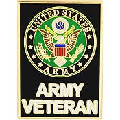 PINS- ARMY SYMBOL, VETERAN (1-1/8")