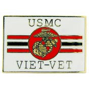 PINS- VIET, USMC, VIET-VET (1")