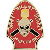 PINS- USMC, Marine Core 002ND RECON BN. (1")