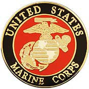 PINS -USMC Marine Core LOGO B (SML) (3/4")