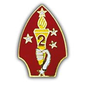 PINS- USMC, Marine Core 002ND DIV. (1")