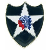 PINS- ARMY, 002ND INF.DIV. (1")