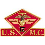 PINS- USMC, Marine Core 004TH MC WING (1-3/8")