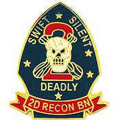 PINS- USMC, Marine Core 002ND RECON MAR. (1")