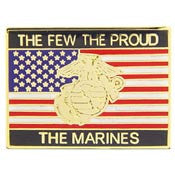 PINS- USMC, Marine Core THE FEW, USA (1")