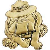 PINS- USMC, Marine Core BULLDOG,EMBLEM (1")