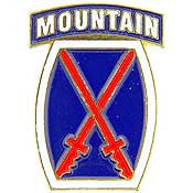 PINS- ARMY, 010TH MTN.DIV. (1")