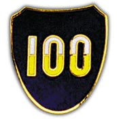 PINS- ARMY, 100TH INF.DIV. (1")