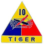 PINS- ARMY, 010TH ARM.DIV. (1")