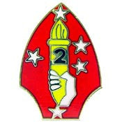 PINS- USMC, Marine Core 002ND DIV. (MINI) (7/8")