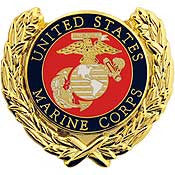 PINS- USMC Marine Core LOGO,WREATH (1-1/8")