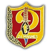 PINS- USMC, Marine Core 002ND RGT. (1")