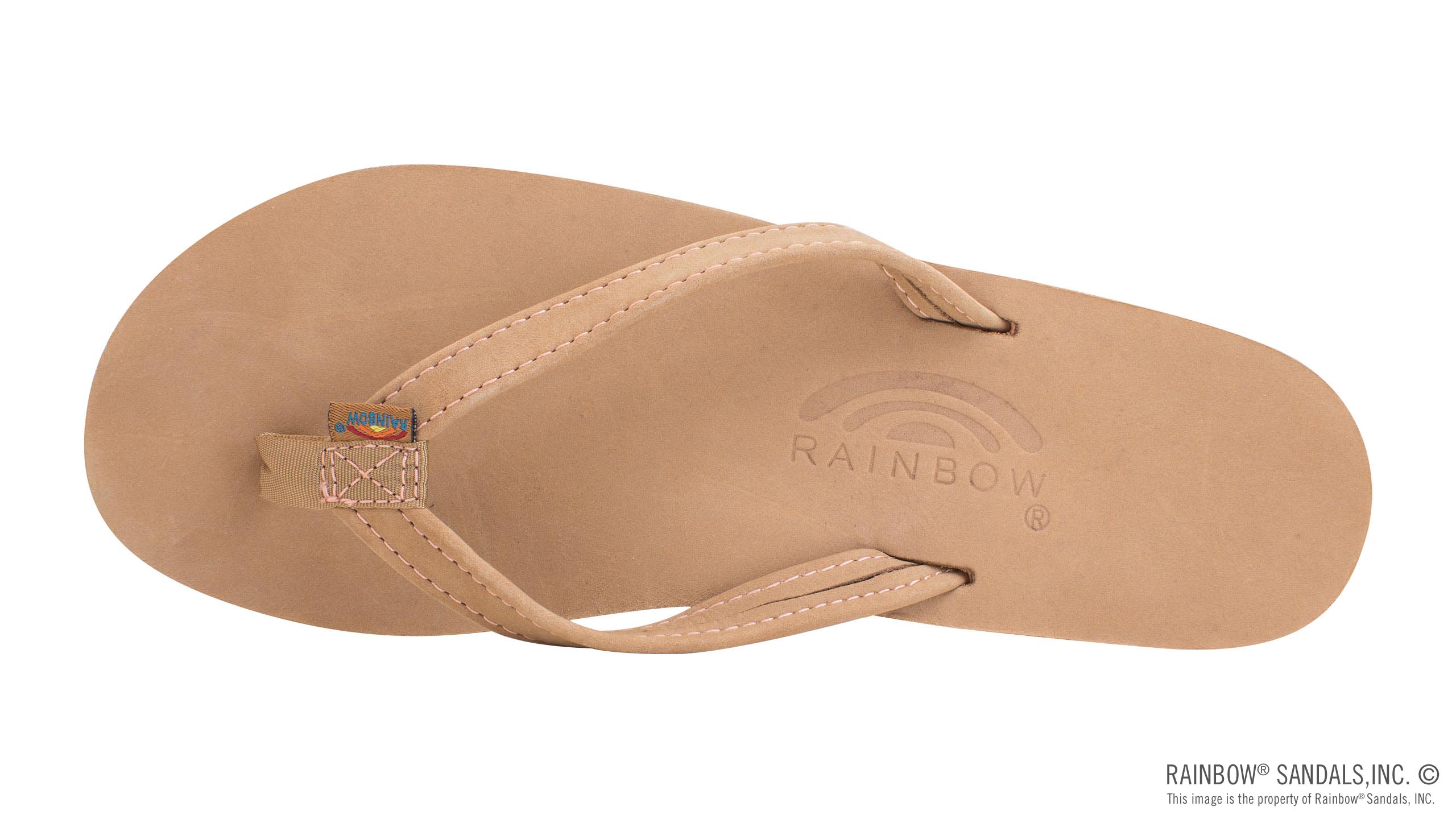 Rainbow Women's The Tropics Melon Sierra- Single Layer Premier Leather with  Colorful Mid Sole and a 1/2 Narrow Strap