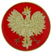 PINS- POLAND, SYMBOL (1")