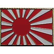 PINS- JAPAN, RISING SUN (1")