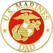 PINS- USMC Marine Core LOGO, DAD (15/16")