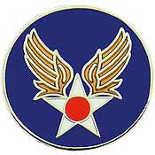 Pins: USAF - Air Force, ARMY/AIRCORP AAF (1")