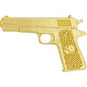 PINS - GUN,45CAL PISTOL,GOLD MODEL 1911