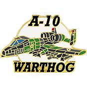 PINS- APL, A-10 WARTHOG THUNDERBOLT (1-1/2")