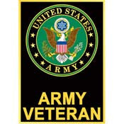 PIN-ARMY SYMBOL,VETERAN (1-1/2")