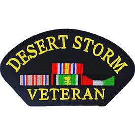 PATCHES: DESERT HAT VETERAN (KUWAIT) (3"X5-1/4")