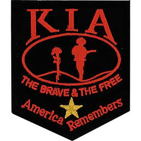 PATCHES: KIA AMERICA REMEMB. (GOLD STAR HONOR) (3-3/8")