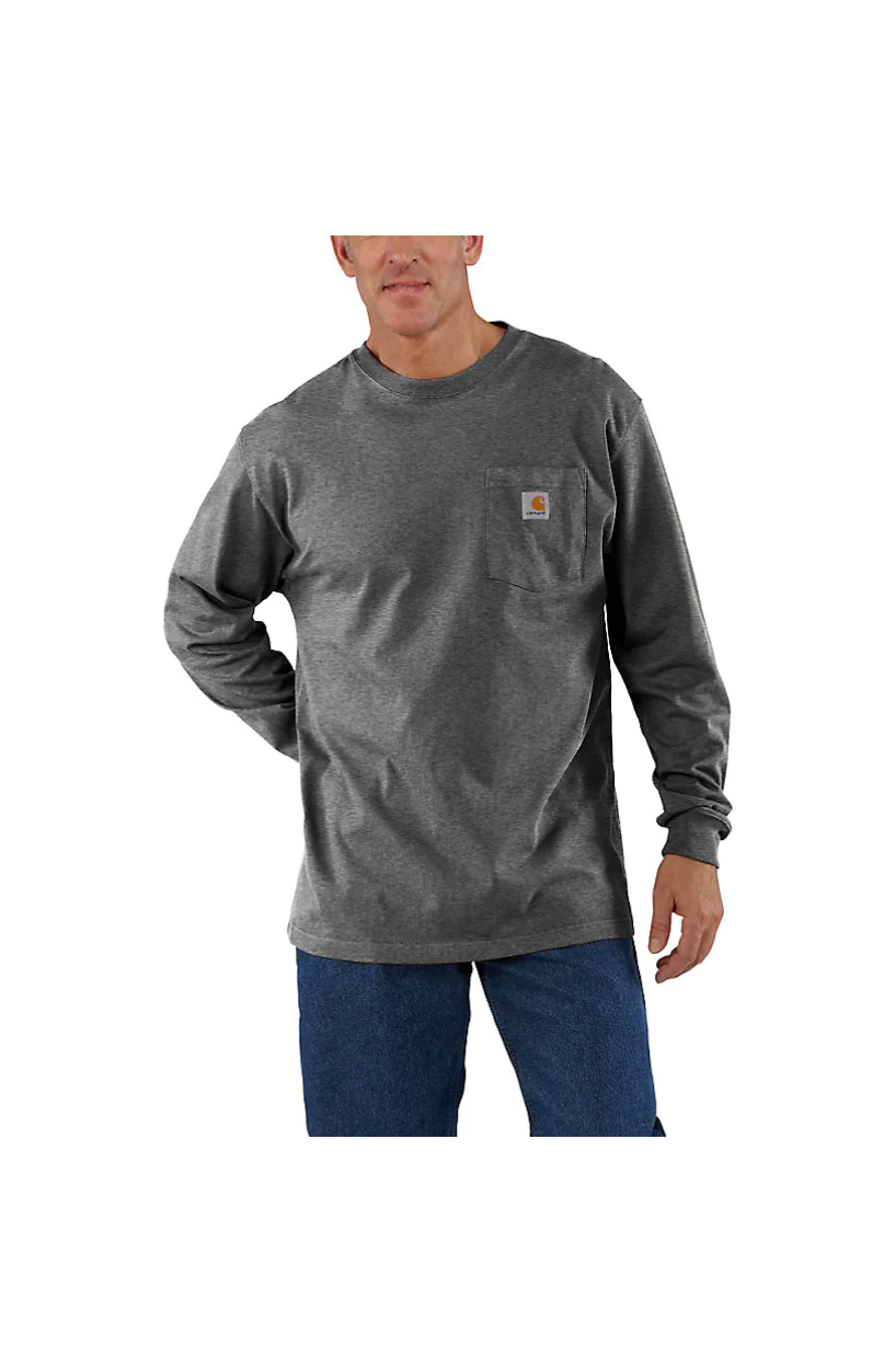 Carhartt WIP Long Sleeve Pocket T-Shirt | Dark Navy
